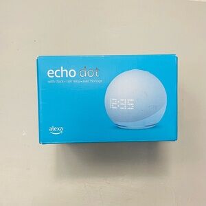 Amazon Echo Dot with Clock (5th Gen.) - Cloud Blue